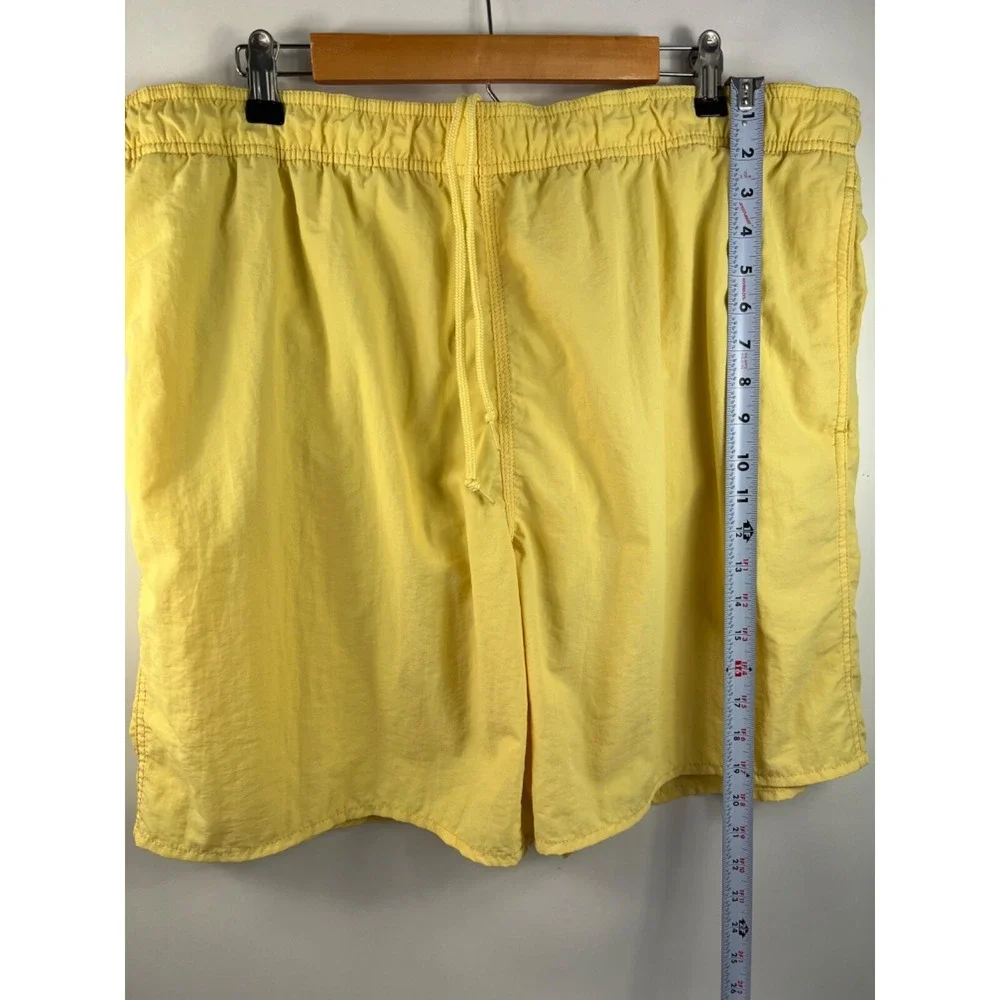 Islander‎ Swim Trunks Men's Sz XL Yellow Drawstring Pockets